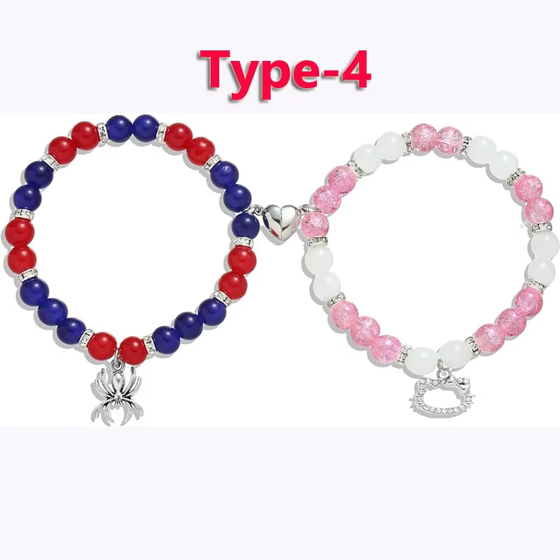 Spider Friendship Bracelets Matching Bracelets for Couples Best Friends Bff Spider Bracelet Jewelry Gifts for Women Teen Girls