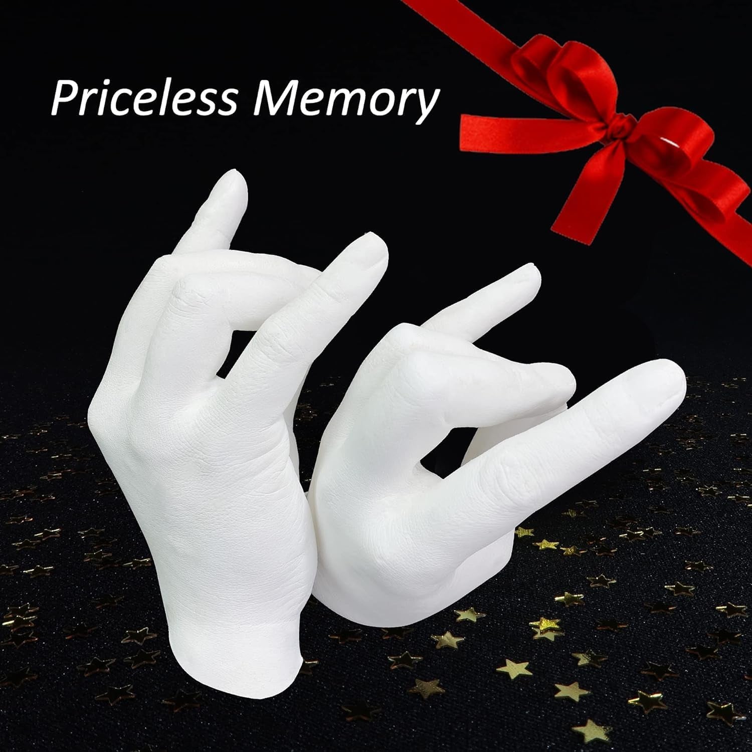 Family Hand Casting Kit Couples & Hand Moulding Kit Couples for Holiday Activities, Hand Mold Kits for Adults, Child, Wedding, Friends, Plaster Hand Mold Casting Kit by