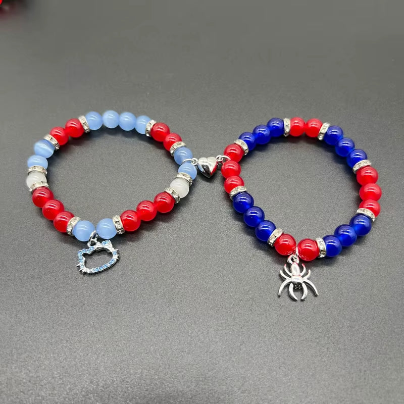 Spider Friendship Bracelets Matching Bracelets for Couples Best Friends Bff Spider Bracelet Jewelry Gifts for Women Teen Girls