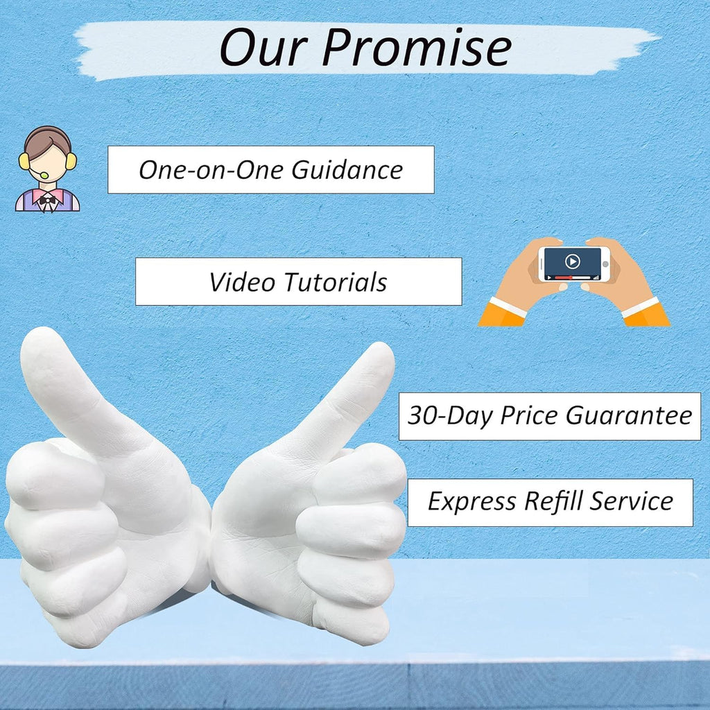 Family Hand Casting Kit Couples & Hand Moulding Kit Couples for Holiday Activities, Hand Mold Kits for Adults, Child, Wedding, Friends, Plaster Hand Mold Casting Kit by