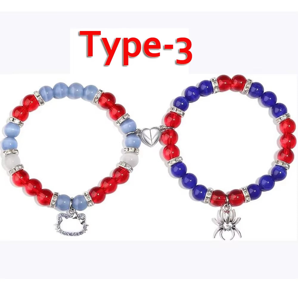 Spider Friendship Bracelets Matching Bracelets for Couples Best Friends Bff Spider Bracelet Jewelry Gifts for Women Teen Girls