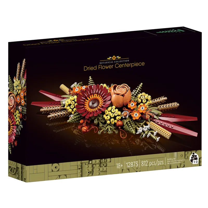 Compatible with Lego Bouquet Building Blocks New Assembled Ornaments Preserved Fresh Flower Valentine'S Day Toys Roses10328