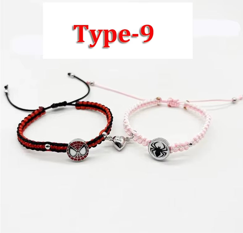 Spider Friendship Bracelets Matching Bracelets for Couples Best Friends Bff Spider Bracelet Jewelry Gifts for Women Teen Girls